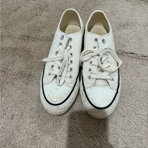 White Low-Top Sneakers